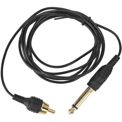 Câble d'alimentation RCA 6,2 pi pour machine à tatouer, cordon durable TPE pour stylo de tatouage (1/5)
