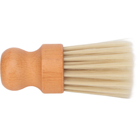 Brosse de Nettoyage pour Rasoir en Poils de Sanglier - Accessoire Barbier pour Salon et Maison (1/5)