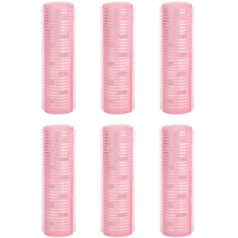 6 pièces Rouleaux à Cheveux en Aluminium pour Coiffure Rapide, Boucles Thermiques pour Cheveux Mi-Longs et Courts (1/5)
