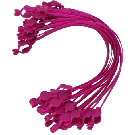 Pince à serviette dentaire flexible en plastique, antidérapante et design - Violet (1/5)