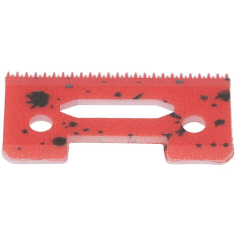 Lame de tondeuse barbe céramique 49 pièces, coupe précise, remplacement pour tondeuse cheveux, rouge (1/5)