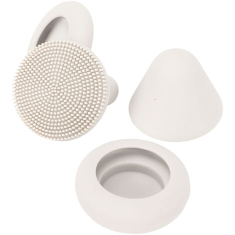 Tête de Massage en Silicone 4 Pièces, Anti-Fatigue, pour Massage des Tissus Profonds, Couleur Gris Clair (1/5)