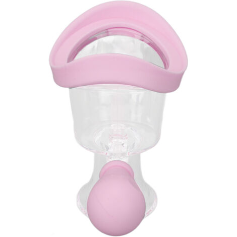Tasse de lavage oculaire en silicone réutilisable, élimine fatigue visuelle et maquillage, kit de soin des yeux, rose. (1/5)
