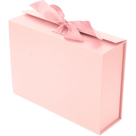 Boîte Cadeau Rose Réutilisable pour Bijoux et Accessoires - Emballage Écologique Pliable (1/5)