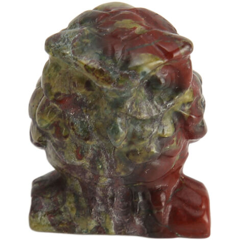 Figurine Hibou en Pierre de Chakra, Décor Zen pour Méditation, Objet Spirituel en Pierre Naturelle Type 2 (1/5)
