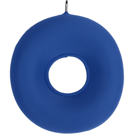 Coussin Anti-Escarres Gonflable pour Personnes Âgées - Anneau Ergonomique - Bleu (1/5)