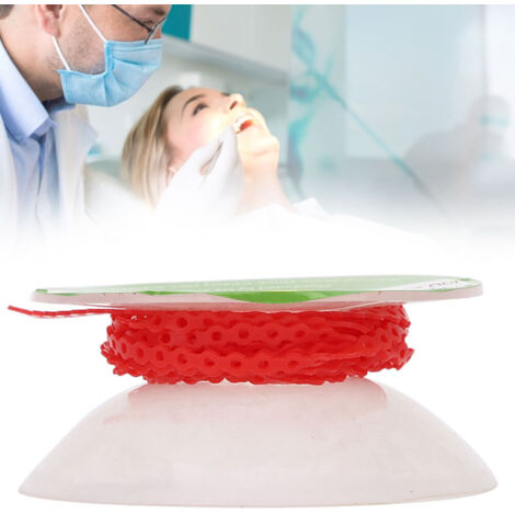 Élastique dentaire rouge pour appareil orthodontique - Chaîne colorée (1/5)