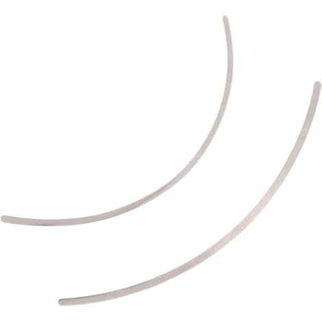 2 pièces Attelles Linguales Universelles en Forme U avec Support en Maille pour Appareils Dentaires (1/5)