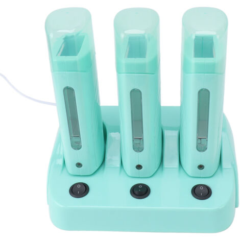 Chauffe-cire professionnel 3 pièces avec interrupteurs indépendants pour épilation, prise européenne 220V (1/5)