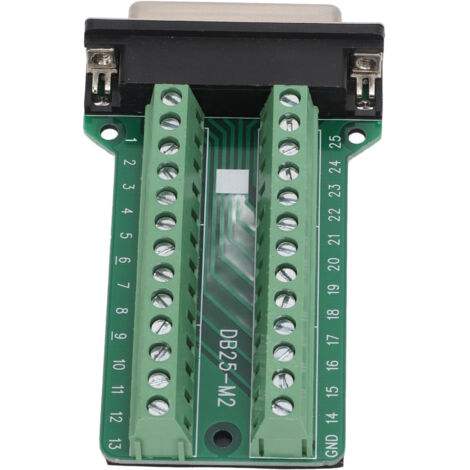 Bloc de connexion DB25-M2 à riveter pour communication, débogage et interface PCB, 25 broches (1/5)