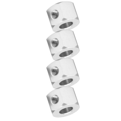 Adaptateur de raccord en aluminium 5-12mm pour camion WPL D12, pièce RC argentée (1/5)