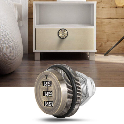 Serrure à combinaison 3 chiffres pour boîte aux lettres, cadenas en alliage de zinc 20mm (1/5)