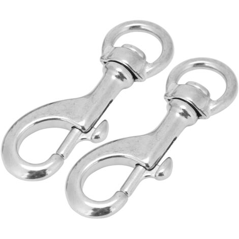 Mousqueton de plongée en acier inoxydable 316, crochet pivotant 80mm pour équipement nautique (1/5)