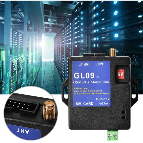 GL09 Alarme GSM 8 Zones avec Batterie de Secours, Contrôle via Application et Alertes SMS