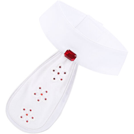 Cravate pré-nouée en coton pour cavaliers - Accessoire élégant équitation avec broche décorative (1/5)