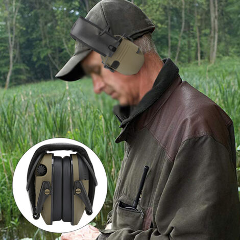 Protection auditive pliable réductrice de bruit pour tir et chantier (Couleur camouflage) (1/5)