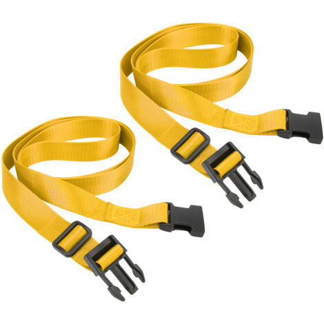 Sangle de sécurité ajustable pour valises avec cadenas à combinaison - Jaune