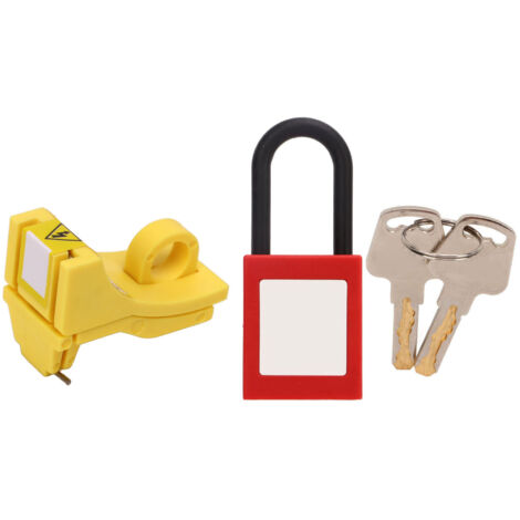 Cadenas de sécurité en nylon 38mm pour disjoncteurs, idéal pour les procédures de cadenassage et étiquetage