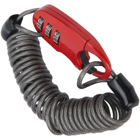 Câble antivol à combinaison universel pour vélo, moto et équipements sportifs, serrure portable sécurisée (1/5)