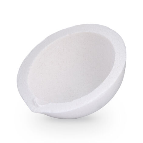 Creuset en quartz pour fusion de métaux précieux or, argent, platine - 1 unité