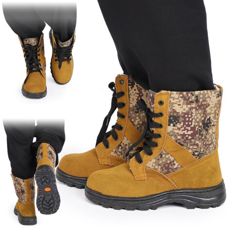 Bottes de sécurité anti-perforation et ignifuges - Chaussures de travail renforcées (Pointure 45) (1/5)