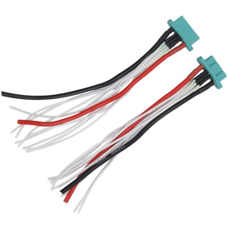 Câble connecteur MPX 9+2 pins pour modélisme RC, drone et aéromodélisme, versions mâle et femelle. (1/5)