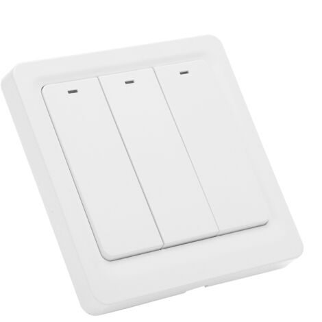 Interrupteur Zigbee 3 Boutons Murale Intelligent TUYA 600W, Contrôle par Télécommande et Application (1/5)