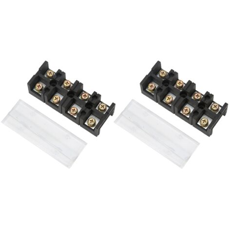 Bloc de jonction double 60A 600V, 4 pôles, isolant PC pour installations électriques industrielles (604) (1/5)