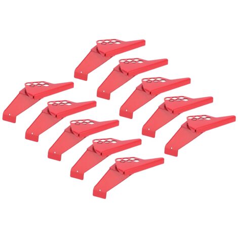10 pièces Cadenas de Sûreté pour Robinet à Bille en Acier Inoxydable Rouge, Adaptés aux Tiges de 38‑76mm/1.5‑2.99 pouces (1/5)