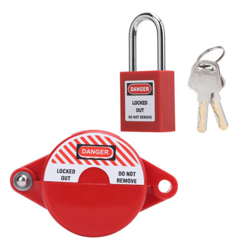 Cadenas de sécurité à valve pour compteur d'eau, chauffage au sol et gaz liquéfié (1/5)