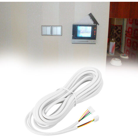 Câble vidéophone 4 conducteurs cuivre souple, diamètre 0,3 mm, longueur 25 mètres pour interphone
