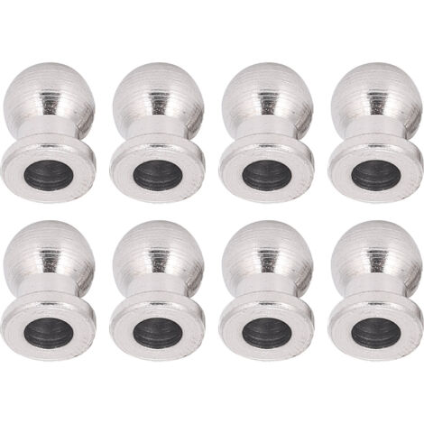 8 Pièces Têtes à Billes pour Suspensions RC 1/10, Compatible avec Traxxas, Kyosho, Team Associated, Vaterra, Arrma, ECX (1/5)