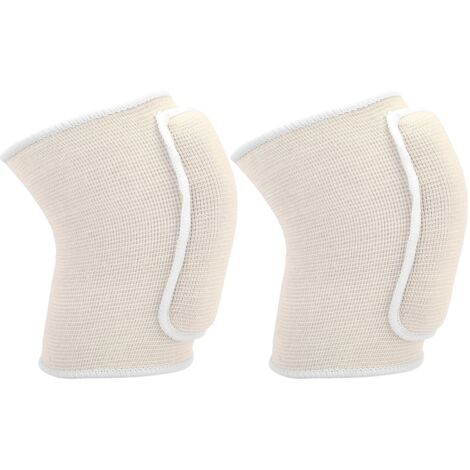 Genouillères élastiques pour enfants - Danse, volley, basket, sports - Couleur blanche (1/5)