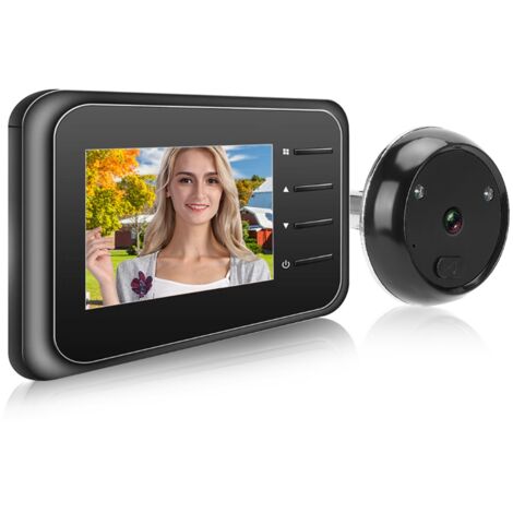 Vidéophone résidentiel 2,4 pouces avec vision nocturne, écran LCD et champ de vision large 90° (1/5)