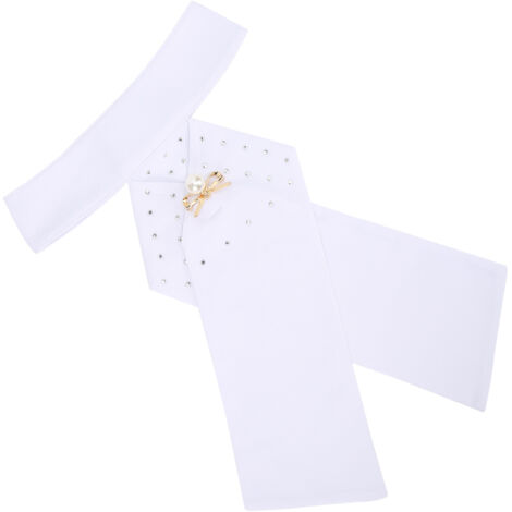 Cravate équestre adulte en coton pré-noue avec broche décorative (1/5)