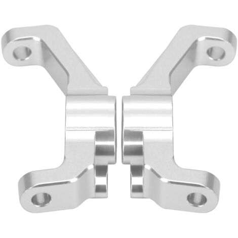 2PCS Support de Roue en Alliage d'Aluminium pour Redcat Gen8 1/10, Montage Avant pour Siège Argenté (1/5)