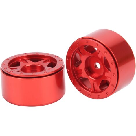 2 Pièces Roues Alliage pour Axial SCX24 90081, Accessoires Upgrades Voiture Télécommandée 1/24 (1/5)