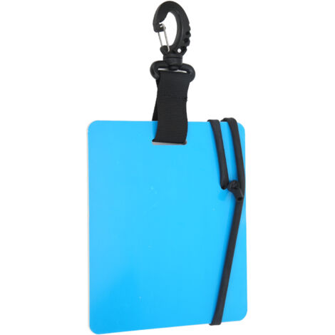 Ardoise de plongée étanche compacte 127x153mm avec stylet - Planche à écrire sous-marine pour plongeurs (1/5)