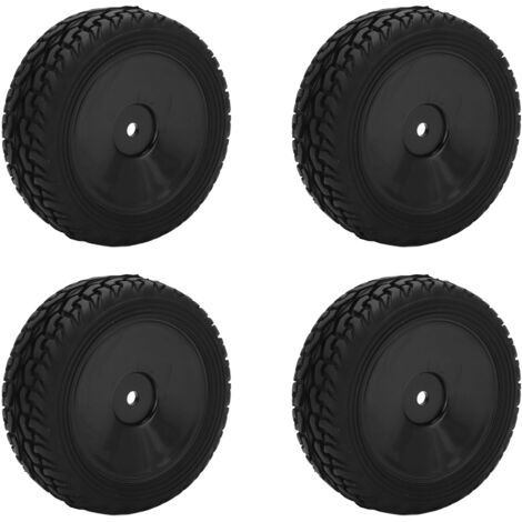 4 Pneus Tout-Terrain 75mm pour Buggy RC 1/14, Compatible Modèle 144001 WLToys (1/5)