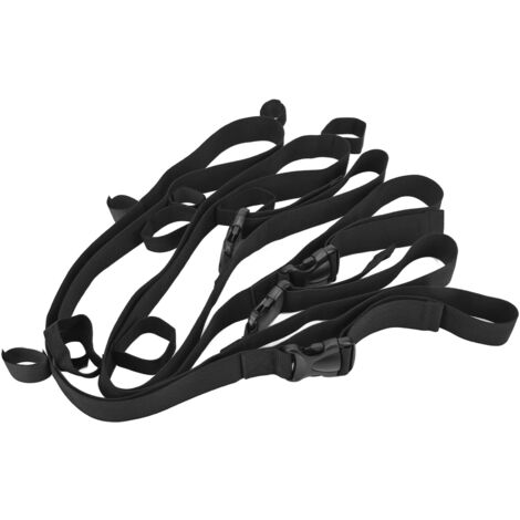 2 Pièces Sangles de Fixation pour Canne à Pêche en Nylon, Réglables 55‑79 Pouces, Support de Canne pour Voiture (1/5)
