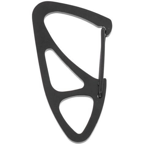 Mousqueton de sécurité en acier inoxydable pour escalade, anneau porte-clés robuste pour équipement de randonnée (1/5)