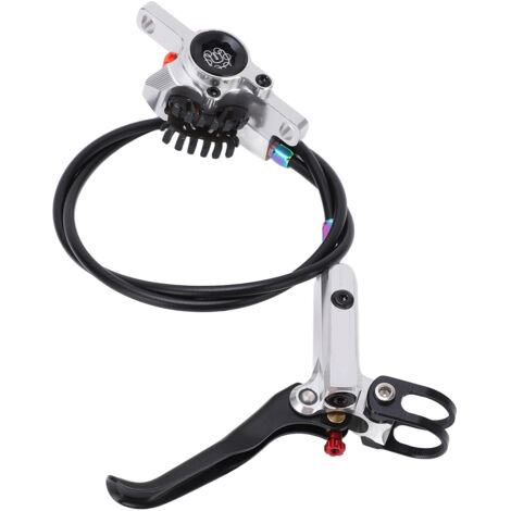 MEIJUN Frein à Disque Hydraulique pour Vélo Tout Terrain - Étrier et Rotor Argenté (1/5)