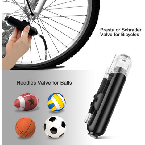 Pompe à Balle Double Action Portable pour Sports de Ballon - Football, Basketball, Volleyball (1/2)