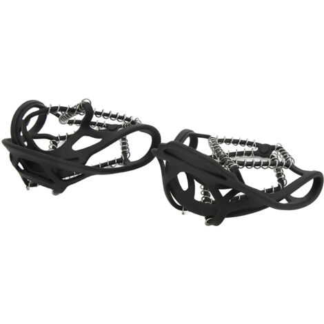 1 Paire de Griffes Antiglisse pour Bottes, Crampons Universels pour Randonnée Hivernale et Sols Verglacés, Taille L (39-42) (1/5)