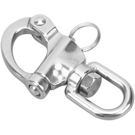 Crochet Tournant à Ressort en Acier Inoxydable, Fermoir à Clip 70mm pour Accessoires de Bricolage