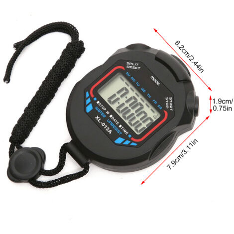 Chronomètre Étanche pour Natation avec Compte à Rebours et Calendrier - Idéal Course et Entraînement Sportif (1/3)