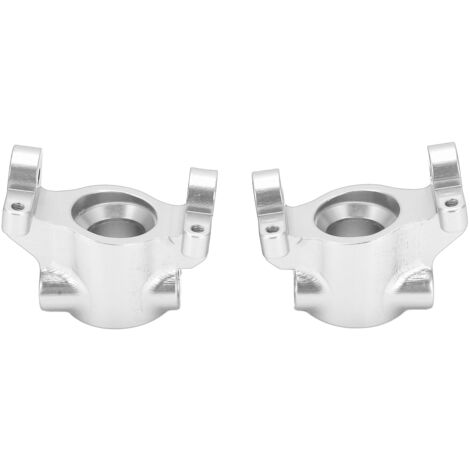 Jeu de porte-fusée avant en aluminium CNC pour Axial RBX10 Ryft 1/10, pièces de rechange argentées pour véhicule RC (1/5)