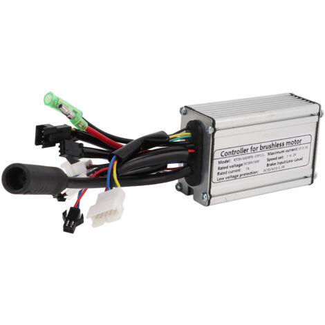 Contrôleur Sinusoidal 36V/48V 15A pour Moteur Vélo Électrique 250W, Compatible Phares