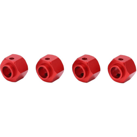 Adaptateur de moyeu élargisseur hexagone 8mm rouge pour véhicule RC Traxxas 1/10 (1/5)