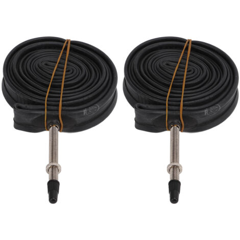 2 Pièces Chambre à Air Vélo 700x23C Valve Presta 60mm en Caoutchouc Butyle pour Vélo de Route et VTT (1/5)